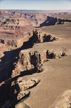 Grand Canyon Sout Rim, California, USA, . Aerial view from helicopter, North America