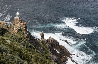 New lighthouse at Cape Point, South Africa. The most southern point of the African continent