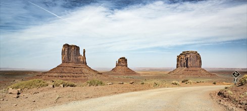 Famous Monument Valley in Arizona, USA, North America