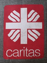 Logo Caritas, Vintage, North Rhine-Westphalia, Germany, Europe