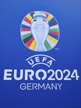 Logo of the UEFA euro 2024 European Football Championship in Germany, Düsseldorf, Germany, Europe