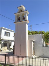 Separate new bell tower next to the historic church of Panagia Throniotissa Naos Panagia of the