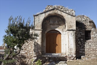 Madrasah gate, remnant of an Islamic Koran school from the Ottoman period, Athens, Greece, Europe