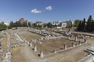 Kerameikos, view of the excavation site, ancient cemetery, Athens, Greece, Europe