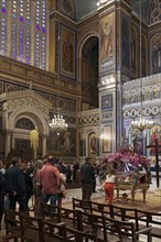 Worshippers at the Good Friday ceremony, Greek Orthodox Cathedral of the Annunciation, Mitropolis,