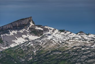 Hoher Ifen, 2230m, with the Gottesacker plateau to the right, Kleinwalsertal, Vorarlberg, Allgäu