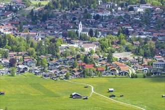 Mountain panorama from south-west on Oberstdorf, Oberallgäu, Allgäu, Bavaria, Germany, Europe