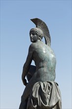 Theseus statue at the Greek Agora, sculptor Giorigos Vitalsi, Athens, Greece, Europe