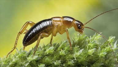 Animal, insect, close-up of a Forficula auricularia, AI generated, AI generated