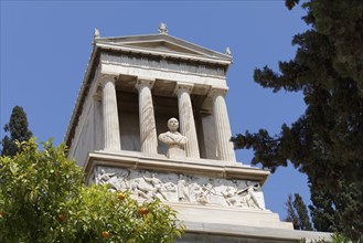 Mausoleum of the German archaeologist Heinrich Schliemann, in the form of a Doric temple, First