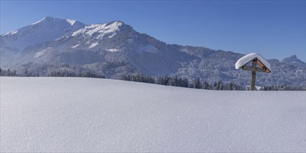 Field cross, Oytal, Oberstdorf, Oberallgäu, Bavaria, Germany, Europe