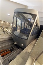 Lycabettus funicular railway at the top station, Lykavittos, Athens, Greece, Europe