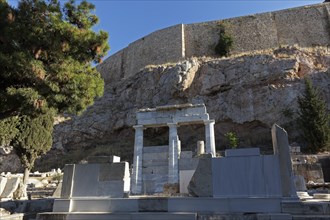 Asklepieion, Temple of Asclepius, God of Healing, Acropolis, Athens, Greece, Europe