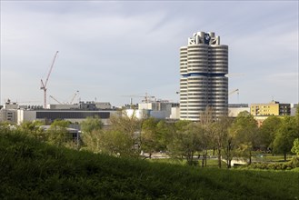 BMW Group Headquarters and Olympic Park, Munich, Bavaria, Germany, Europe