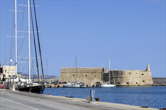 View from modern quay wall on fortress built in the Middle Ages 16th century by the Republic of