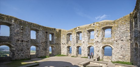 Brahehus castle ruins at Gränna, built by Per Brahe in 1637 and burnt down in 1708, Jönköping