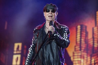 Singer Klaus Meine from the band Scorpions at the Wacken Open Air in Wacken. The traditional metal