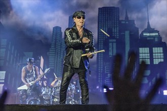 Singer Klaus Meine from the band Scorpions at the Wacken Open Air in Wacken. The traditional metal