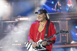 Guitarist Matthias Jabs from the band Scorpions at the Wacken Open Air in Wacken. The traditional