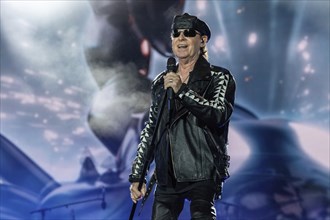 Singer Klaus Meine from the band Scorpions at the Wacken Open Air in Wacken. The traditional metal