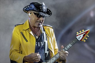 Guitarist Rudolf Schenker from the band Scorpions at the Wacken Open Air in Wacken. The traditional