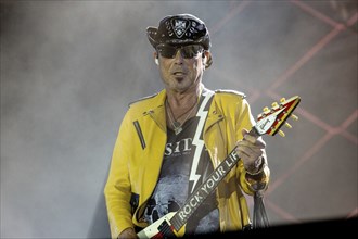 Guitarist Rudolf Schenker from the band Scorpions at the Wacken Open Air in Wacken. The traditional