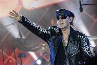 Singer Klaus Meine from the band Scorpions at the Wacken Open Air in Wacken. The traditional metal