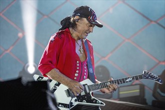 Guitarist Matthias Jabs from the band Scorpions at the Wacken Open Air in Wacken. The traditional