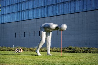 Hose Werner statue in front of the State Museum of Egyptian Art, Kunstareal Munich, Munich,