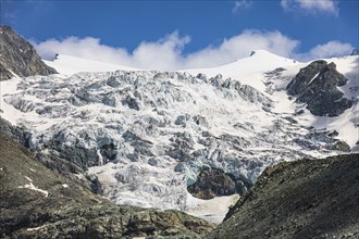 Foothills of the Moiry glacier, near Grimentz, Val d'Anniviers, Valais Alps, Canton Valais,