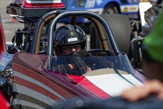 Motorsport, drag racing, pilot in a race car, Napierville, Province of Quebec, Canada, North