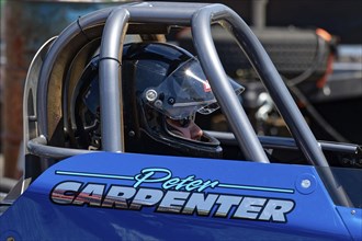 Motorsport, drag racing, pilot in a race car, Napierville, Province of Quebec, Canada, North