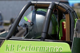 Motorsport, drag racing, pilot in a race car, Napierville, Province of Quebec, Canada, North