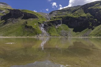 Hiking, Grossglockner group, waterfall, lake, Carinthia