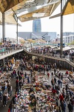 Flea market Mercat dels Encants in Barcelona, Spain, Europe