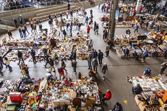 Flea market Mercat dels Encants in Barcelona, Spain, Europe