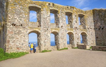 Brahehus castle ruins at Gränna, built by Per Brahe in 1637 and burnt down in 1708, Jönköping