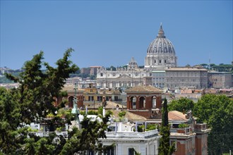 View from Terrazza dei Pincio, Memorial Church, Templum Vaticanum, Basilica Sancti Petri, San