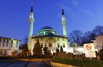 Berlin, 02.12.2009, Sehitlik Mosque in Berlin Neukölln. The mosque stands on the site of the