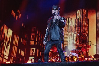 Singer Klaus Meine from the band Scorpions at the Wacken Open Air in Wacken. The traditional metal