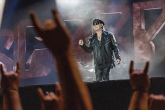 Singer Klaus Meine from the band Scorpions at the Wacken Open Air in Wacken. The traditional metal