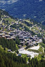 View of Grimentz, Val d'Anniviers, Valais Alps, Canton Valais, Switzerland, Europe