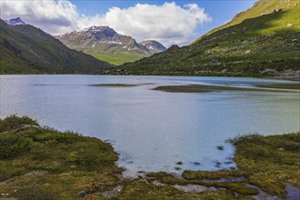 Glacial lake below the Moiry glacier, near Grimentz, Val d'Anniviers, Valais Alps, Canton Valais,