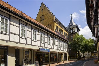 The Romanesque church (first mentioned in 1151) has valuable stained glass from the mid-13th