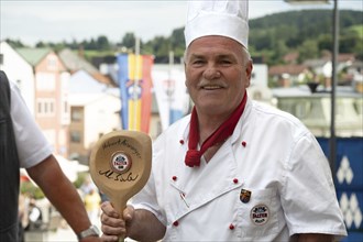 Pichelsteinerfest Regen, Lower Bavaria, Germany, July 26 2024, Festival chef Günther Prinz, Europe