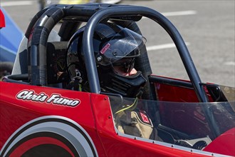 Motorsport, drag racing, pilot in a race car, Napierville, Province of Quebec, Canada, North