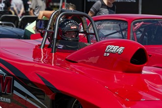 Motorsport, drag racing, pilot in a race car, Napierville, Province of Quebec, Canada, North