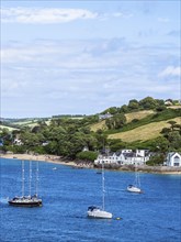 Boats and Yachts on Kingsbridge Estuary in Salcombe and Mill Bay, Batson Creek, Southpool Creek,