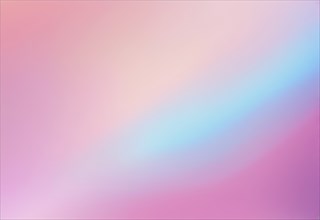 Abstract gradient with a blurred mix of pastel pink and blue, AI generated