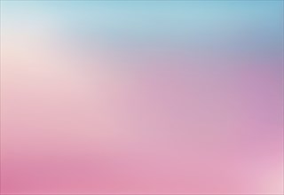 Abstract gradient with a soft blend of pink and blue pastel colors, AI generated